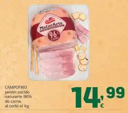 HiperDino Campofrío - jamon cocido naturarte 96% de carne oferta