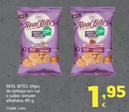 HiperDino Frit ravich - real bites chips de lenteja con sal o sabor tomate albahaca oferta