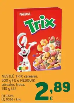 HiperDino Nestlé trix cereales oferta