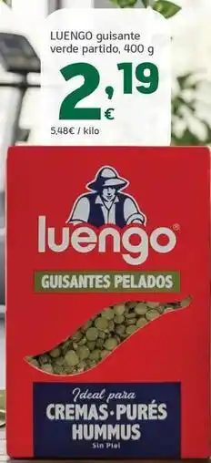 HiperDino Luengo - guisante verde partido oferta