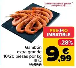 Carrefour Gambon extra grande 10/20 piezas por kg oferta