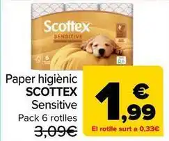 Carrefour Market Scottex - paper higienic sensitive oferta