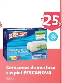 Alcampo Pescanova corazones de merluza sin piel oferta