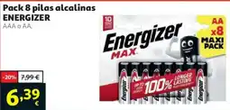 Alcampo Energizer pilas alcalinas oferta