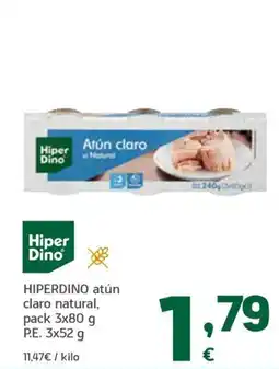 HiperDino HiperDino atún claro natural oferta