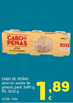 HiperDino Cabo de Peñas atún en aceite de girasol oferta