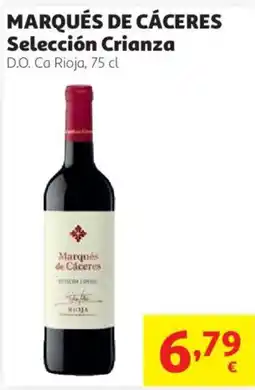 Alcampo Marqués de Cáceres Selección Crianza oferta