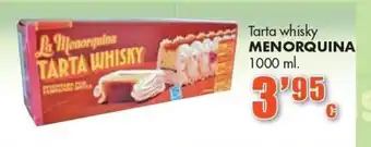 Menorquina tarta whisky