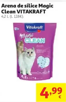 Alcampo Vitakraft arena de sílice magic clean oferta