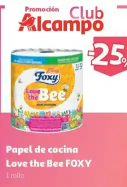 Alcampo Foxy papel de cocina Love the Bee oferta