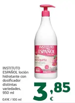 HiperDino Instituto Espanol locion hidratante oferta