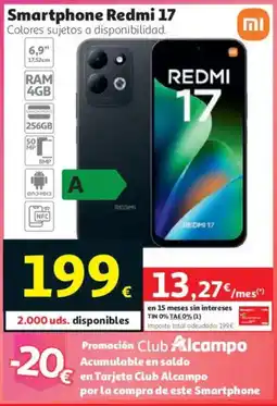 Alcampo Redmi 17 oferta