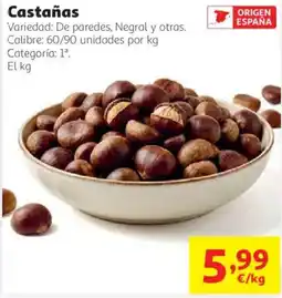 Alcampo Castañas oferta