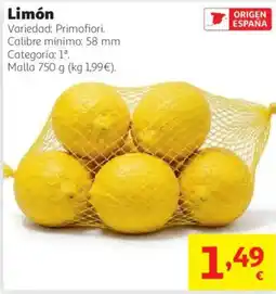 Alcampo Limón oferta