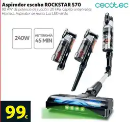 Alcampo cecotec aspirador escoba rockstar s70 oferta