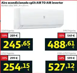 Alcampo Aire acondicionado split AIR TO AIR inverter oferta