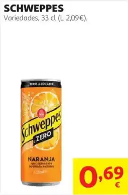 Alcampo Schweppes Zero Naranja oferta