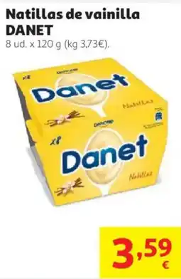 Alcampo Danet natillas de vainilla oferta