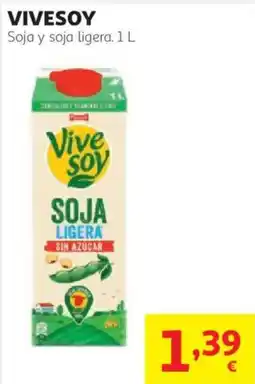 Alcampo Vivesoy soja y soja ligera oferta