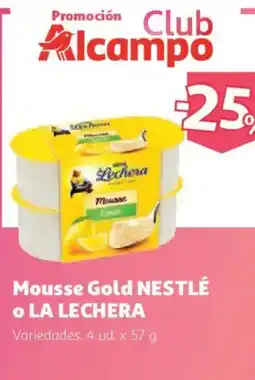 Alcampo Mousse Gold NESTLÉ o LA LECHERA oferta