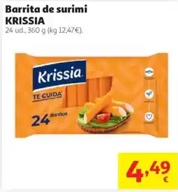 Alcampo Krissia barrita de surimi oferta