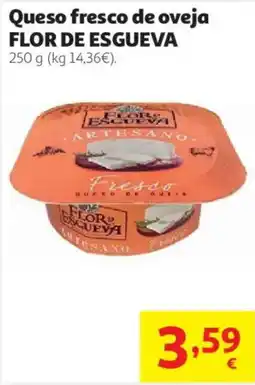 Alcampo Flor de Esgueva queso fresco de oveja oferta