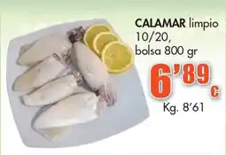 Congelados Copos Calamar limpio oferta