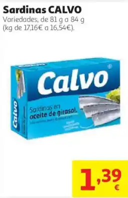 Alcampo Calvo sardinas en aceite de girasol oferta