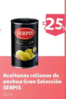 Alcampo Serpis aceitunas rellenas de anchoa gran seleccion oferta