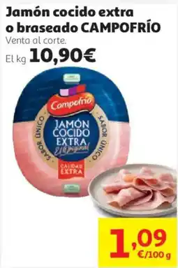 Alcampo Campofrío jamón cocido extra o braseado oferta