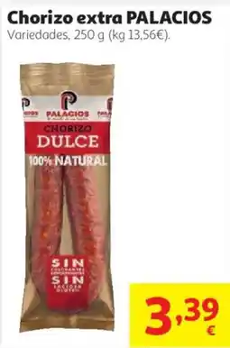 Alcampo Palacios chorizo extra oferta