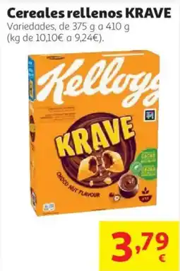 Alcampo Kellogg's cereales rellenos krave oferta