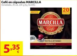 Alcampo Marcilla café en cápsulas variedades oferta