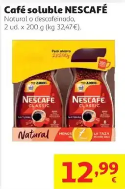 Alcampo Nescafe cafe soluble classic natural oferta