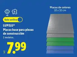 Lidl Lupilu placas base para piezas de construcción oferta