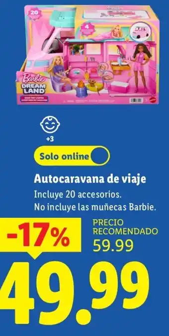 Barbie autocaravana de viaje