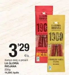 SPAR Fragadis La gloria riojana - chorizo oferta