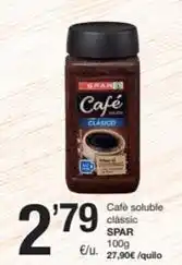 SPAR Fragadis Spar - café soluble classic oferta