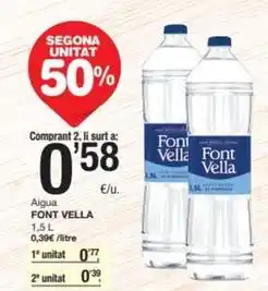 SPAR Fragadis Font vella - aigua oferta