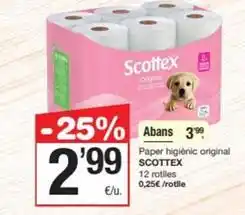 SPAR Fragadis Scottex - abans oferta