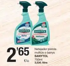 SPAR Fragadis Sanytol - netejador pistola multius o banys oferta