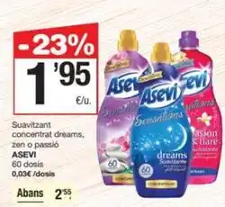 SPAR Fragadis Asevi - suavitzant concentrat dreams zen o passió oferta