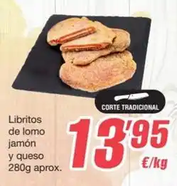 SPAR Fragadis Libritos de lomo jamon y queso oferta