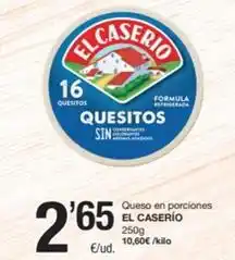 SPAR Fragadis El caserío - queso en porciones oferta