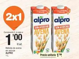 SPAR Fragadis Alpro - bebida de avena sin azucar oferta