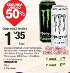 SPAR Fragadis Monster - bebida energética oferta