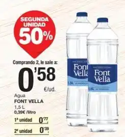 SPAR Fragadis Font vella - agua oferta