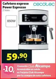 Alcampo Cecotec - cafetera espresso power espresso oferta