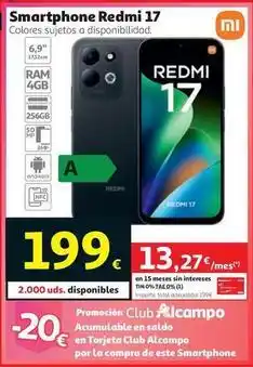 Alcampo Xiaomi - smartphone redmi 17 oferta