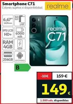 Alcampo Realme - smartphone c71 oferta